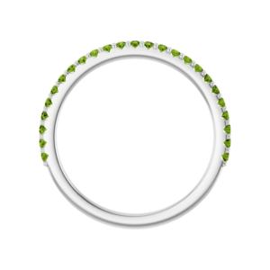 Peridot wedding band
