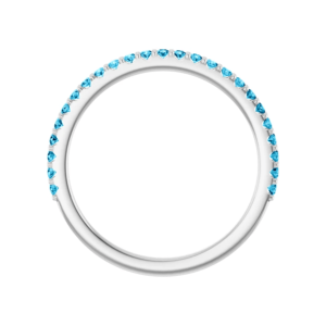 Aquamarine wedding band