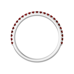 Garnet wedding band