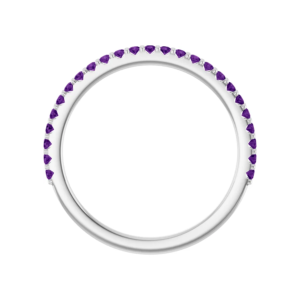 Amethyst wedding band