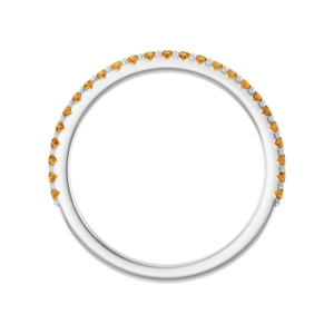 Citrine wedding band