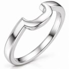 Vivienne elongated cushion cut lab diamond engagement ring in 14k white gold